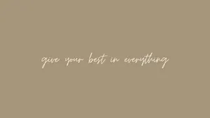 Brown Motivational Aesthetic Desktop Wallpaper