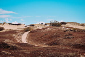 Brown Sand Dune In Lithuania Wallpaper