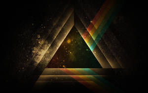 Brown Triangle Prism Wallpaper