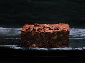 Brownies With Nuts Wallpaper