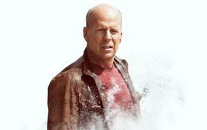 Bruce Willis Disintegration Effect Wallpaper