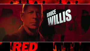 Bruce Willis Red Aesthetic Wallpaper