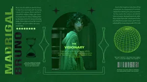 Bruno Encanto Infographic Art Wallpaper