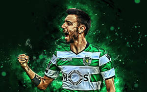 Bruno Fernandes Fist Pump Wallpaper