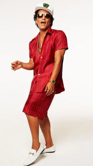Bruno Mars 24k Magic Outfit Wallpaper