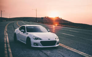 Brz Driving On Sunset Wallpaper