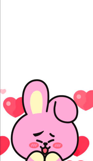 Bt21 Blushing Cooky Wallpaper