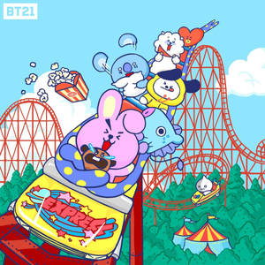 Bt21 Roller Coaster Ride Wallpaper