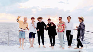 Bts 2021 On A Yacht Wallpaper