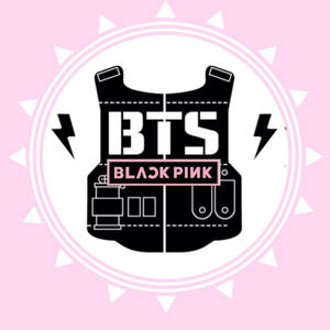 Bts And Blackpink Idol Group Logo Wallpaper