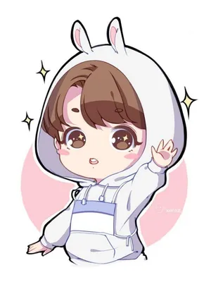 Bts Anime Jungkook In Sheep Costume Wallpaper
