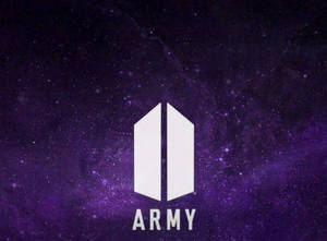 Bts Army Logo Purple Space Wallpaper