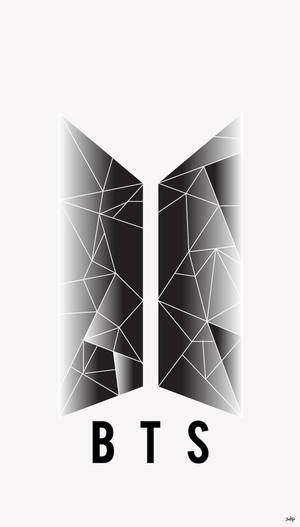 Bts Black Abstract Logo Wallpaper