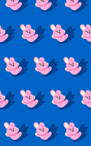 Bts Bt21 Cooky Pattern Wallpaper