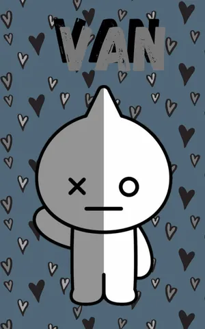 Bts Bt21 Van Art Wallpaper