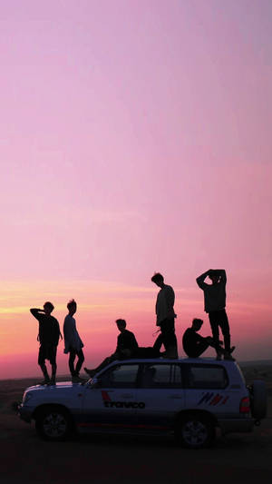 Bts Cute Aesthetic Silhouettes Wallpaper