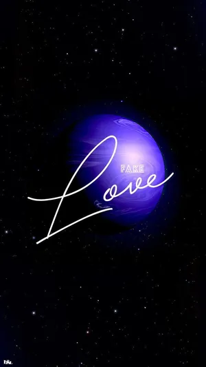 Bts Fake Love Purple Planet Wallpaper