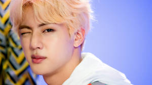 Bts Jin Cute Wink Wallpaper