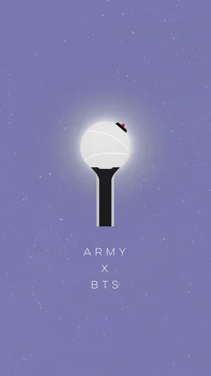 Bts Light Stick Purple Aesthetic Wallpaper