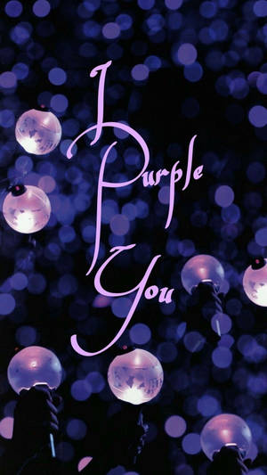Bts Lightsticks I Purple You Background Wallpaper