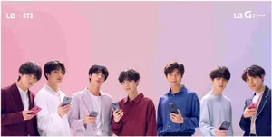 Bts Pink Aesthetic Desktop Wallpaper Wallpaper