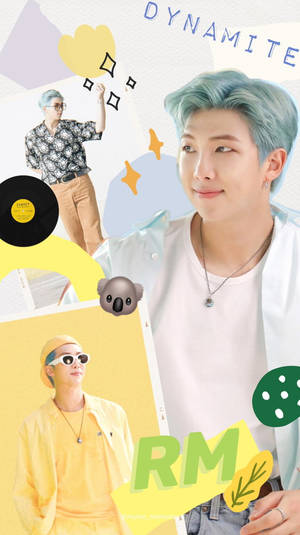Bts Rm Cute Collage Wallpaper
