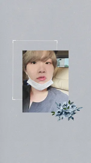 Bts Suga Cute With Mask Wallpaper