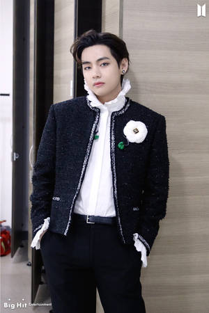 Bts Tae Hyung Wearing Chanel Wallpaper