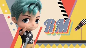 Bts Tinytan Rm Retro Wallpaper