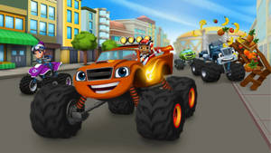 Bubbly Blaze And The Monster Machines Wallpaper