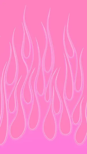 Bubbly Pink Flames Wallpaper