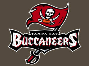 Buccaneers Retro Brown Background Wallpaper