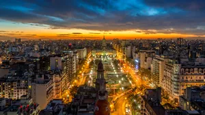 Buenos Aires Dusk Cityscape Wallpaper