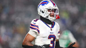 Buffalo Bills Playerin Rainy Game Wallpaper