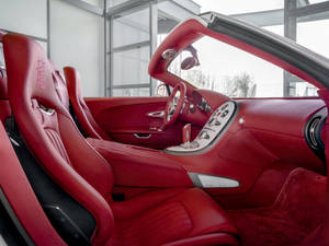 Bugatti Red Interior Iphone Wallpaper