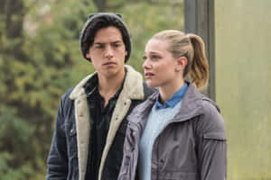 Bughead Duo Concerned Outdoors.jpg Wallpaper