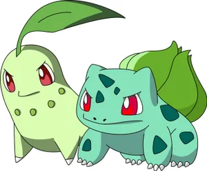 Bulbasaur And Chikorita Wallpaper
