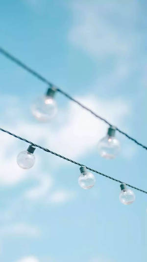 Bulbs On A Baby Blue Sky Wallpaper