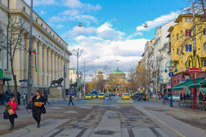 Bulgaria Boulevard Vitosha Wallpaper