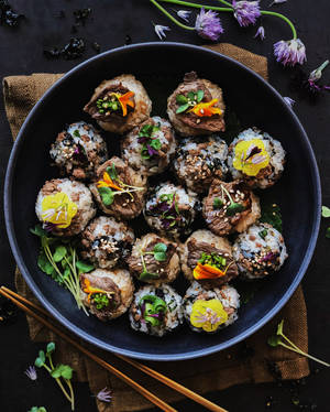 Bulgogi Rice Balls Wallpaper