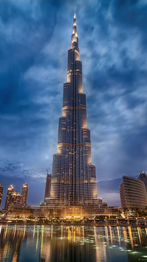 Burj Khalifa In Dubai City Wallpaper