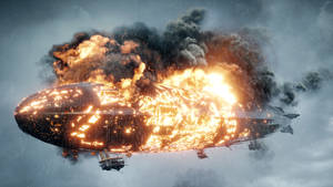 Burning Aircraft In Battlefield Game Wallpaper