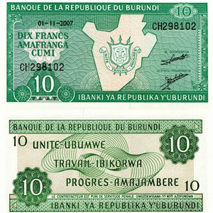 Burundi Franc Currency Wallpaper