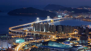 Busan City Bridge South Korea Wallpaper