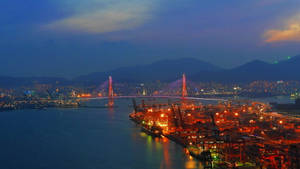 Busan City Port Wallpaper