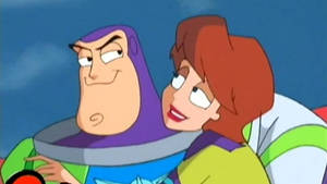 Buzz Lightyear Of Star Command Looking In Love Wallpaper