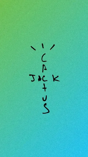 Download free Cactus Jack Travis Scott Text Logo Green And Black Wallpaper MrWallpaper