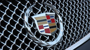 Cadillac Emblem On Hood Wallpaper