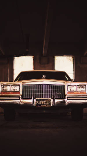 Cadillac In Garage From Iphone Wallpaper