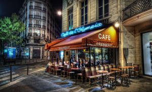 Cafe De Olympia Paris France Wallpaper